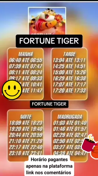 horario que o fortune tiger paga