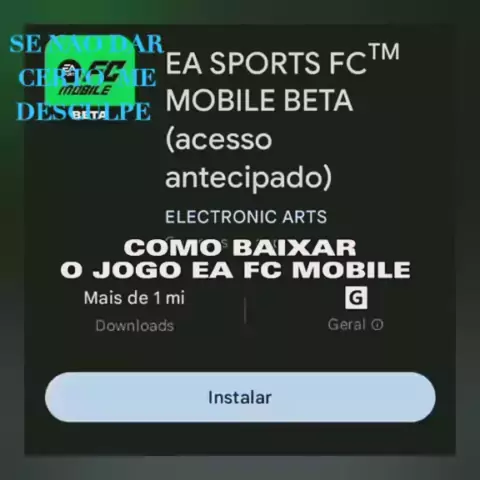 Como baixar o EA Sports FC Mobile