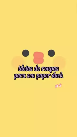 Paper duck imprimir com roupinha