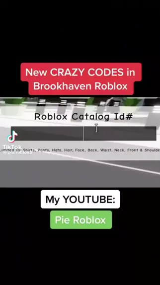 Codes for Brookhaven Roblox catalogue ID｜TikTok Search