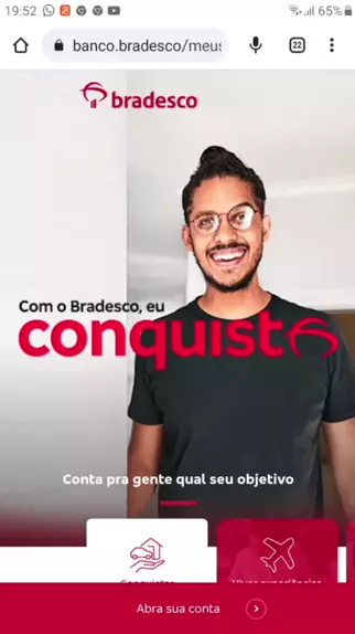 Abra sua conta no Bradesco