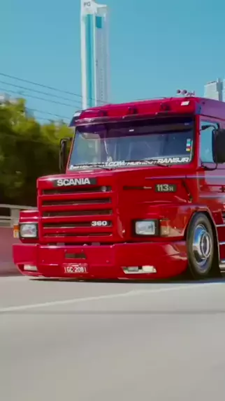 caminhão rebaixado scania