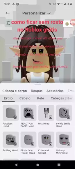 faceless roblox face