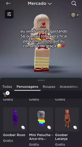 MINI AVATAR GRÁTIS! - COMO FICAR PEQUENO DE GRAÇA NO ROBLOX 🧸 