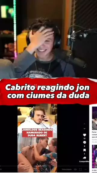 BDJ INSIDER on X: 🚨 Duda Rubert comentou no post do Jonvlogs onde mostra  o Cabritoz beijando.  / X