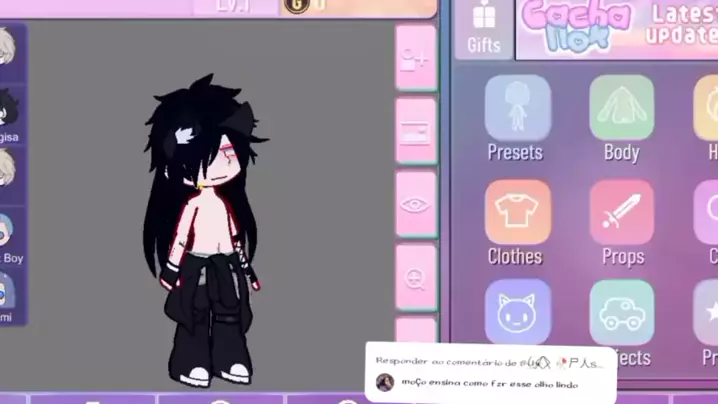 tutorial olho gacha