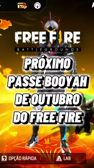 PASSE BOOYAH OUTUBRO 2023 FREE FIRE #freefire #shortsfreefire