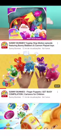 SUNNY BUNNIES Toyplay Stop Motion episode featuring Bunny Blabbers & Cannon  Playset toys 