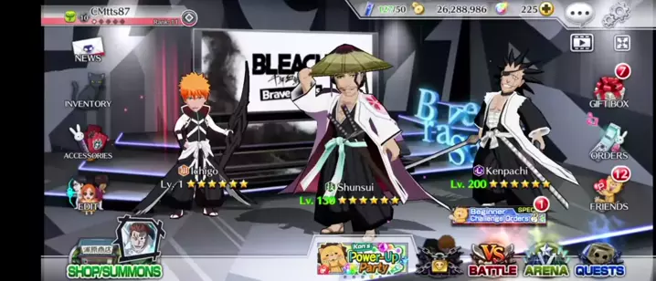 Challenge Orders Beginner (Completo)- Bleach Brave souls 