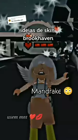 ideia de skin mandrake no brookhaven