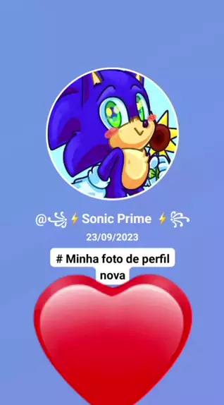 Memes sonic - Nova foto de perfil