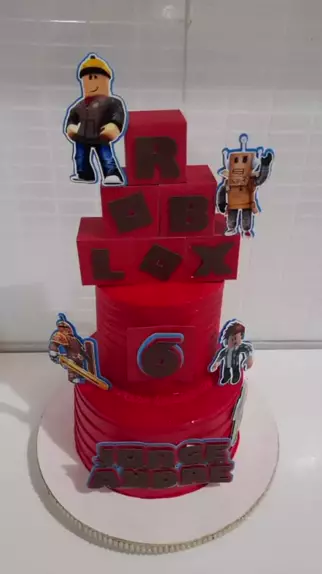 Bolo Roblox Chantininho perfeito #braziliancakes #tatuscakes #robloxcake  #chantininhoperfeito #bolomenino