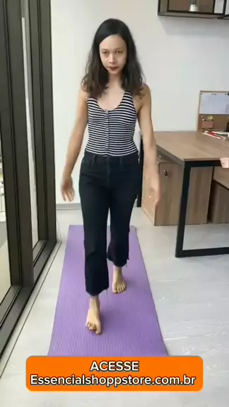 Tapete de Yoga TPE com Linha de Posição.