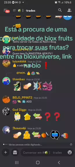 SERVIDOR PRIVADO DE BLOX FRUITS DE GRAÇA (SERVER VIP) 