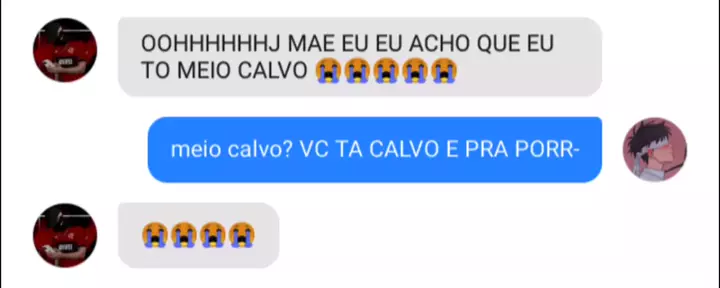 acho que eu tô meio calvo