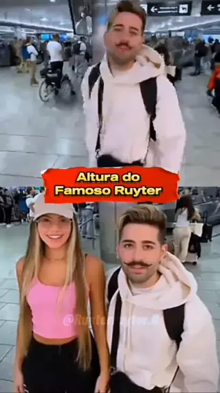 O ruyter é baixo #ruyter #dudarubert #altura