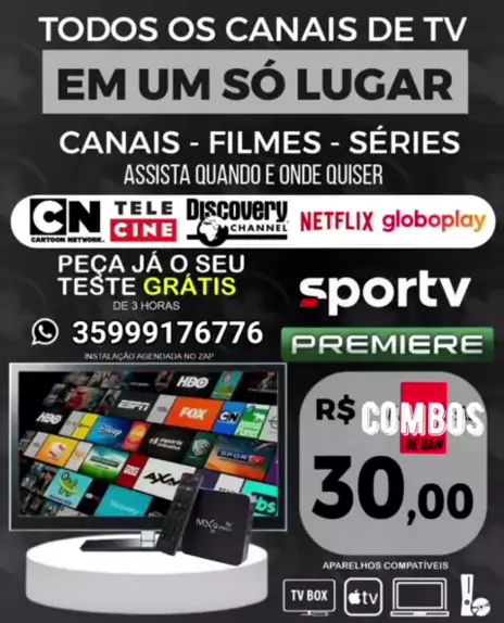 KuzamTv Premium V0.1 - Canais de TV, Filmes e Séries - De graça para  android APK