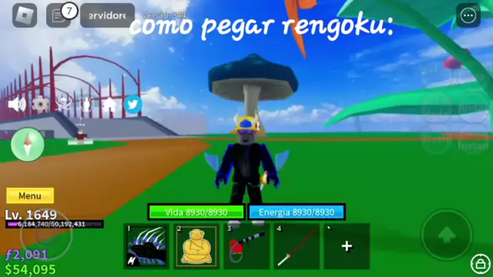 Como Pegar A Espada RENGOKU no Blox Fruits *UMA DAS MELHORES* #roblox