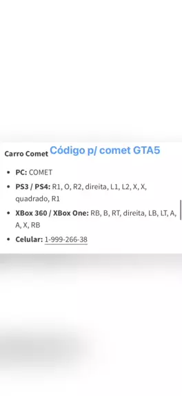 código para consertar carros no gta 5 ps4