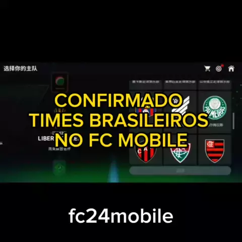 Times brasileiros e champions League no novo ea fc mobile 