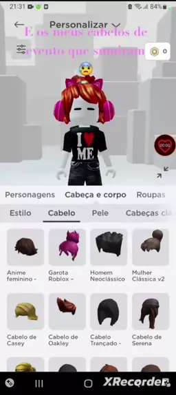 cabelo roblox feminino