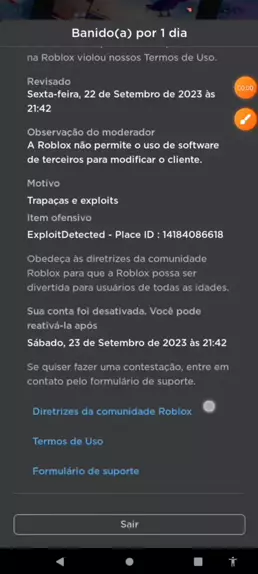 suporte roblox reembolso