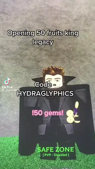 50 Gems Code! [King Legacy] 