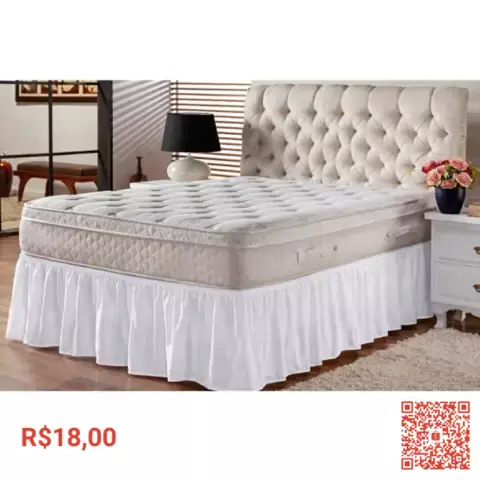 conjunto cama box king size alford 193x203x66 bege c/ molas