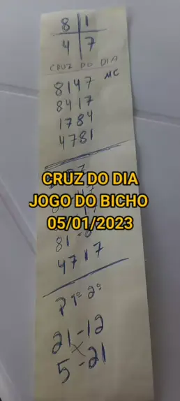 Como Fazer a CRUZ do Dia Jogo do Bicho 