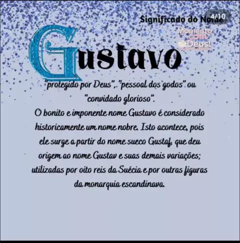 significado de nome gustavo