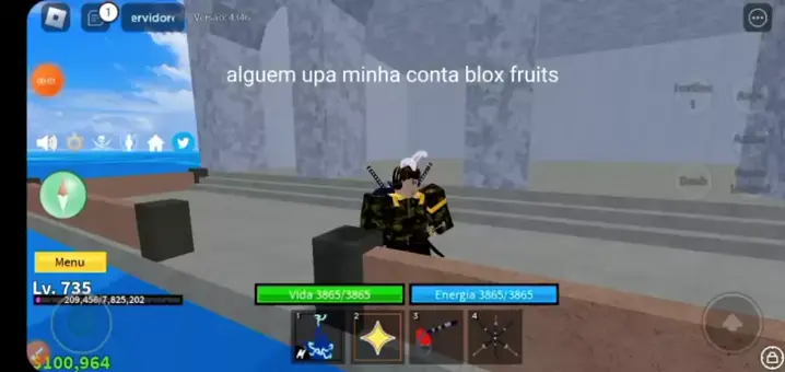 DOANDO CONTA DE BLOX FRUIT! NICK E SENHA NO VÍDEO!!! 