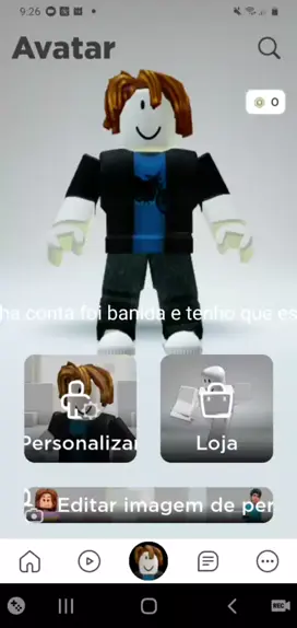 conta banida no roblox