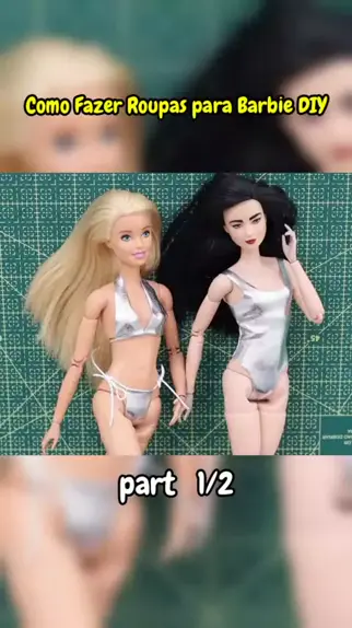 Como fazer 2 Blusas - Tutorial Super Fácil! DIY de Roupas para Barbie,  Monster High e outras Bonecas