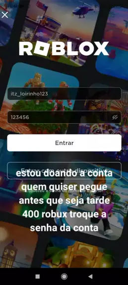 doando conta no roblox 2022｜Pesquisa do TikTok