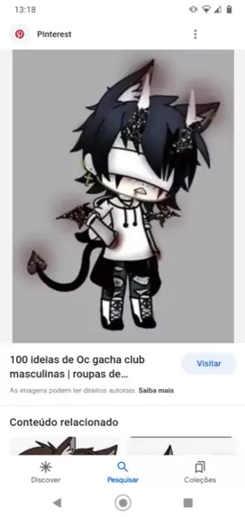 ideias de roupas para oc no gacha club masculino