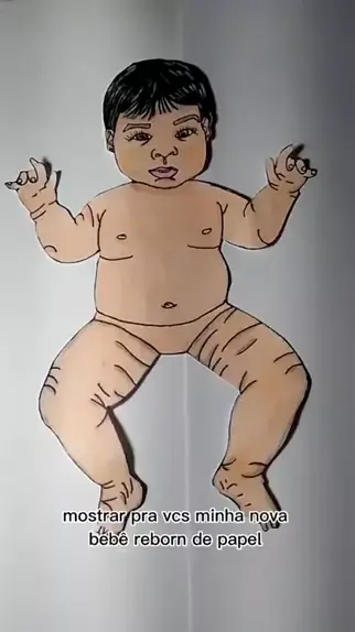 Bebê reborn de papel