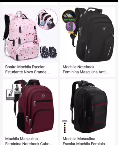 mochila grande escolar masculina