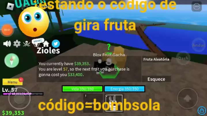 código de blox fruit agosto