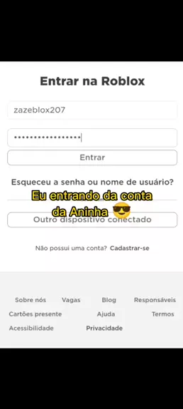 Como logar em outro dispositivo conta Roblox #roblox 