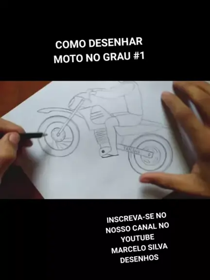 desenhar moto fácil