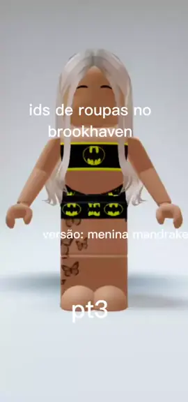 Id de roupas e acessórios para usar no Brookhaven RP (versão feminina)  #roblox #brookhaven 