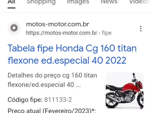 Honda Twister Tabela Fipe - Brick7 Motos