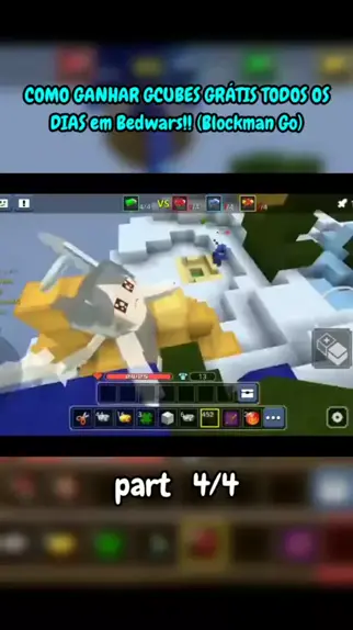 novo HACK de GCUBES no BED WARS do BLOCKMAN GO !! 