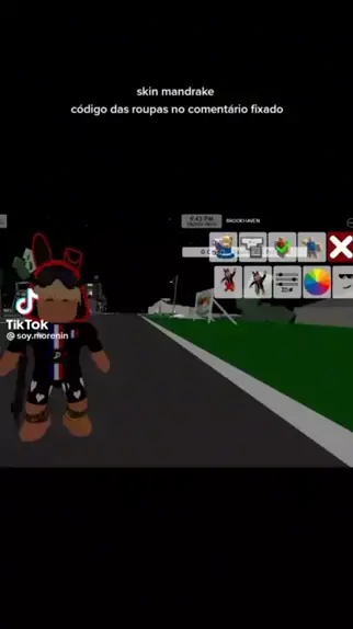 vídeo de código de roupa no roblox de mandrake｜Pesquisa do TikTok