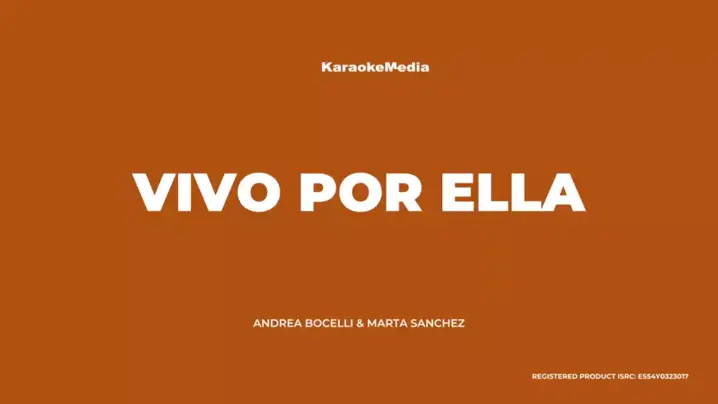 Vivo por ella – Andrea Bocelli y Marta Sanchez