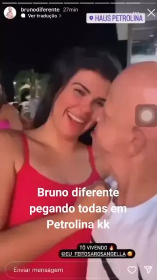 Bruno Diferente causa polêmica por video beijando menor