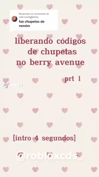 CODES de CHUPETAS PARA USAR no BERRY Avenue 