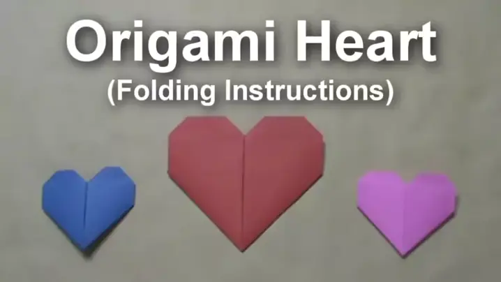 Origami Heart (Folding Instructions) 