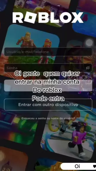 conta do roblox nao entra