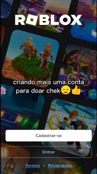 conta no roblox para doar